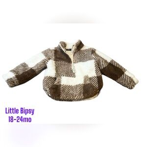 Little Bipsy Sherpa quarter zip
